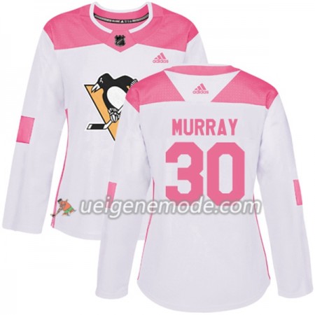 Dame Eishockey Pittsburgh Penguins Trikot Matt Murray 30 Adidas 2017-2018 Weiß Pink Fashion Authentic
